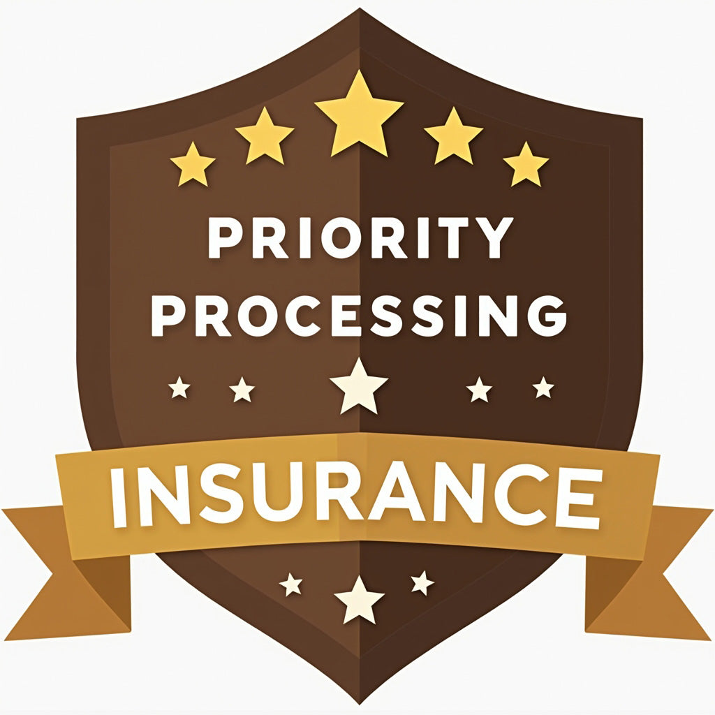 Priority Processing + Shipping Insurance