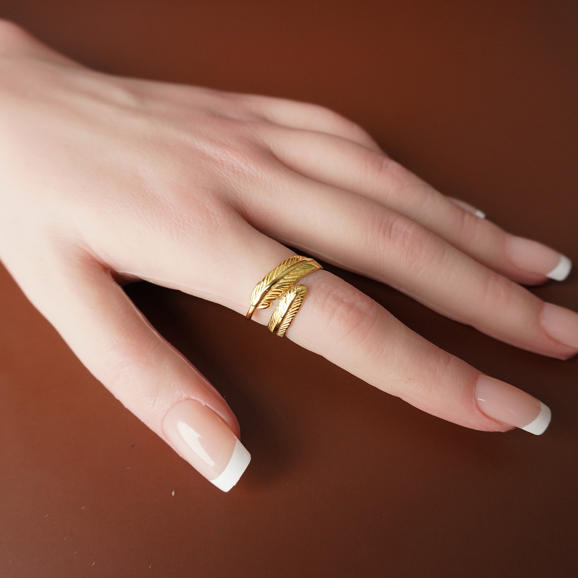 A Guardian Angel Above - Feather Ring