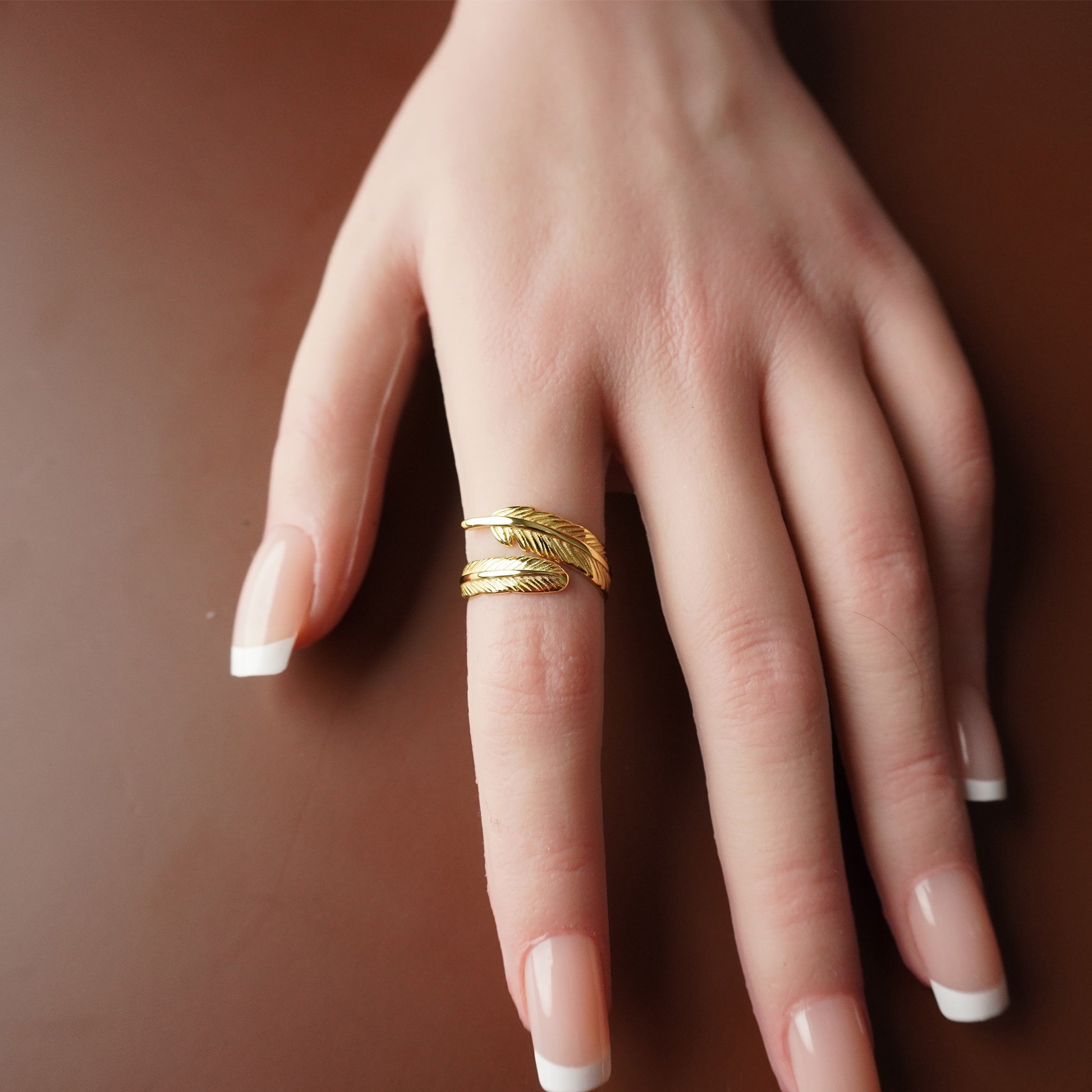 A Guardian Angel Above - Feather Ring