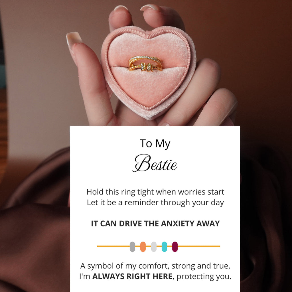 To My Best Friend - Tri Band Infinity Fidget Ring