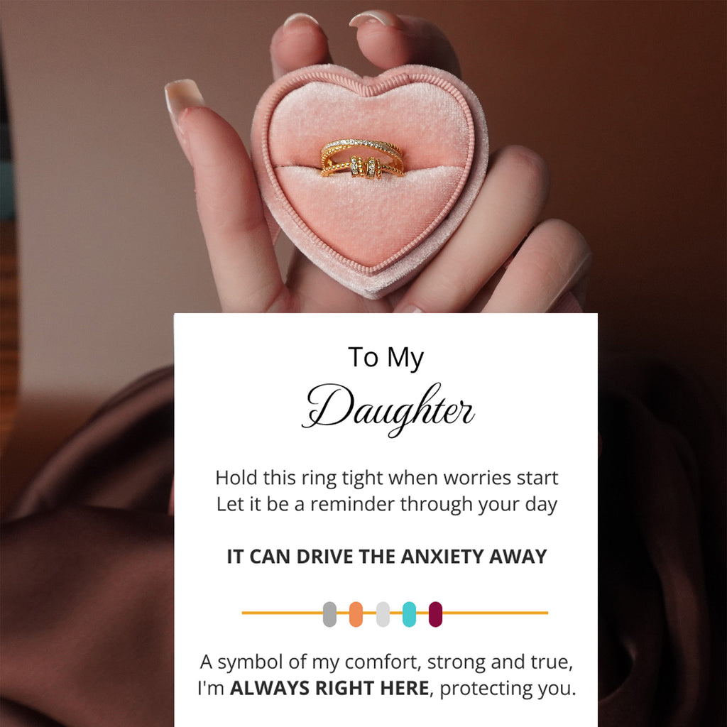 To My Daughter - Tri Band Infinity Fidget Ring