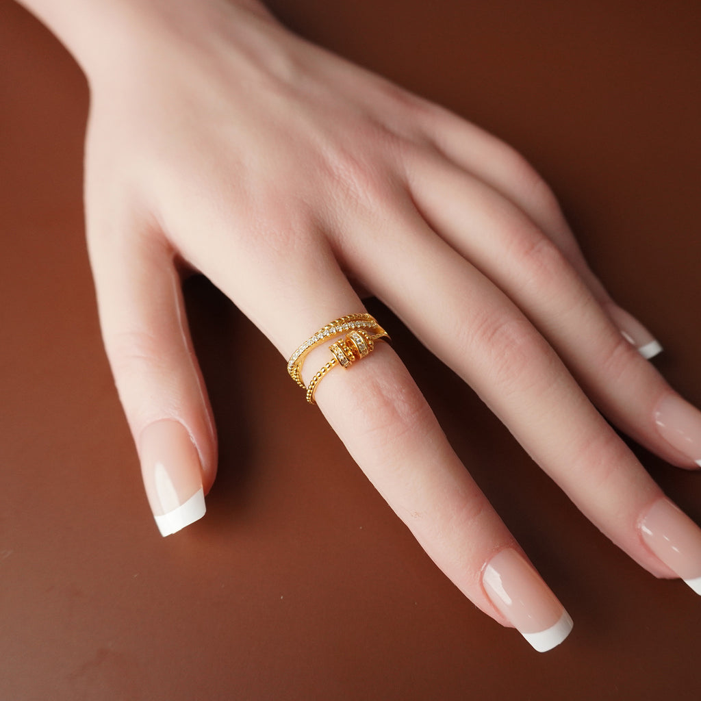 To My Best Friend - Tri Band Infinity Fidget Ring