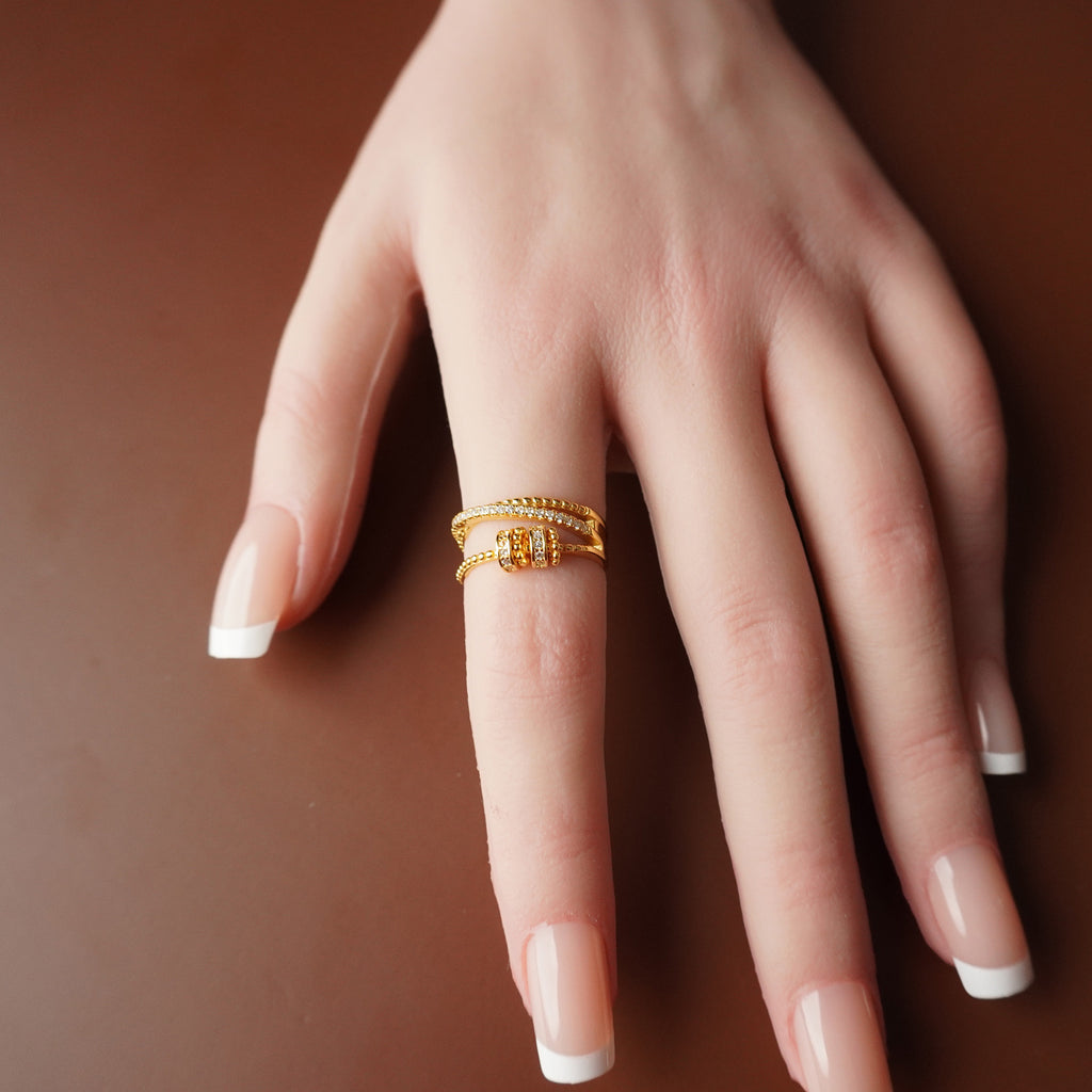 To My Best Friend - Tri Band Infinity Fidget Ring