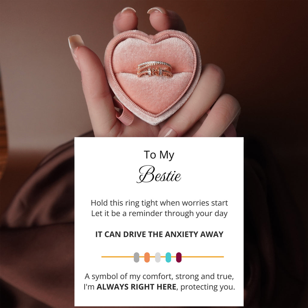 To My Best Friend - Tri Band Infinity Fidget Ring