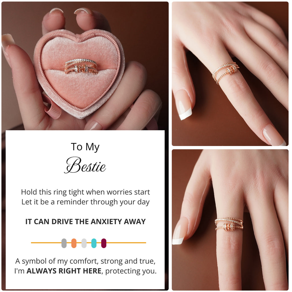 To My Best Friend - Tri Band Infinity Fidget Ring
