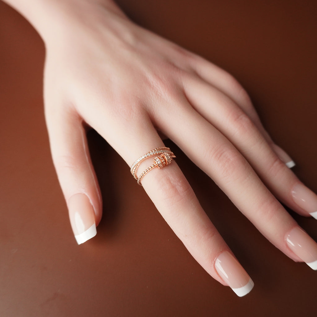 To My Best Friend - Tri Band Infinity Fidget Ring