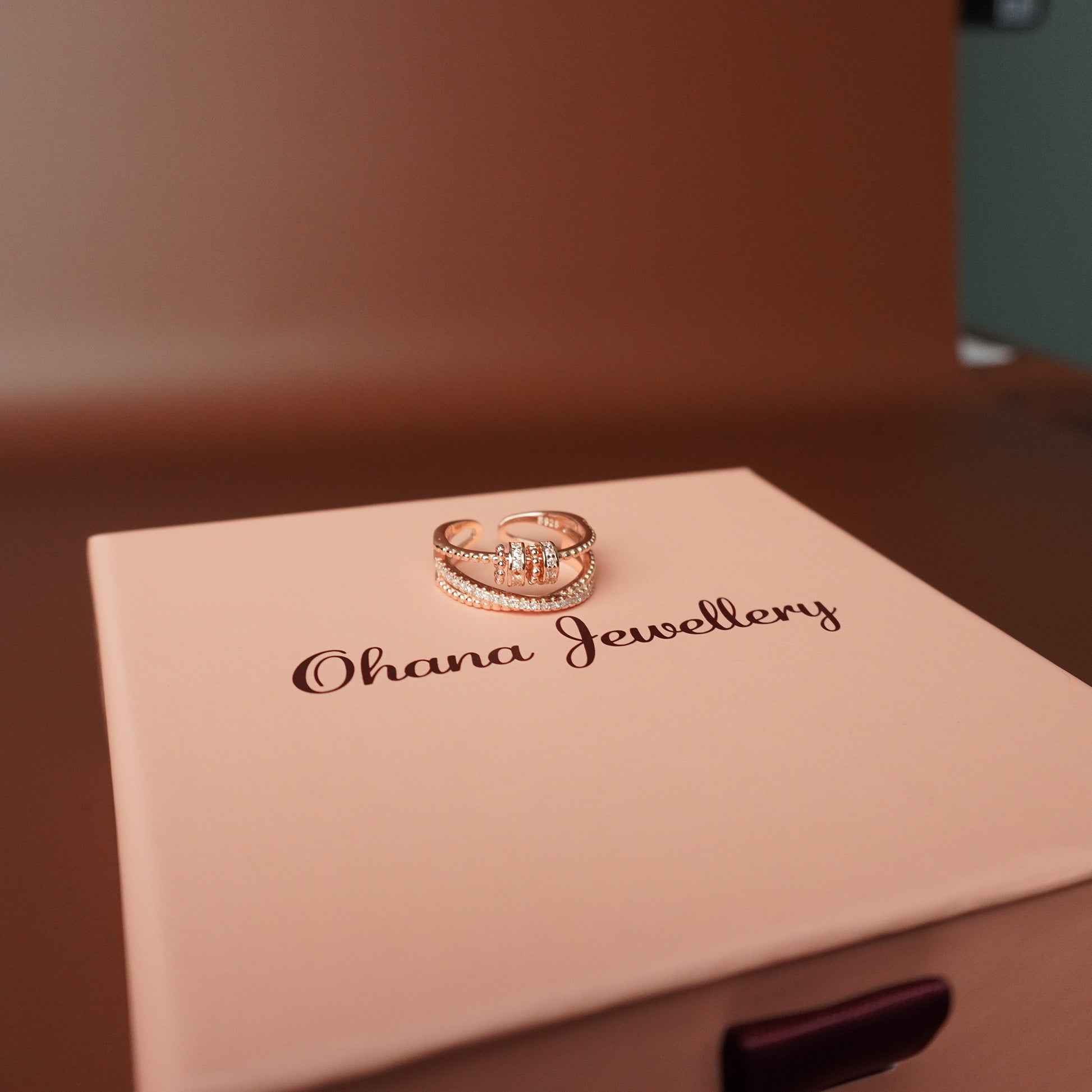 To My Grand Daughter - Tri Band Infinity Fidget Ring