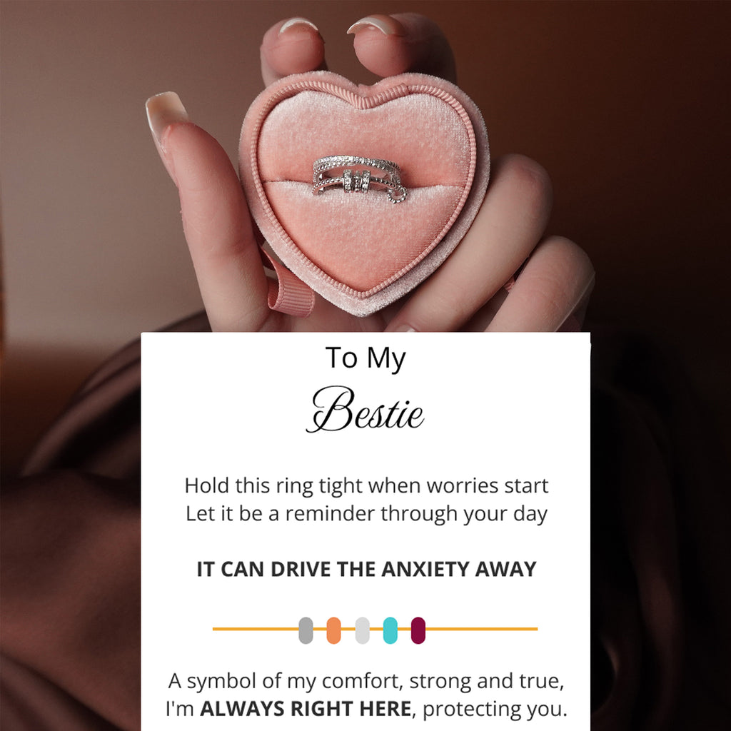 To My Best Friend - Tri Band Infinity Fidget Ring