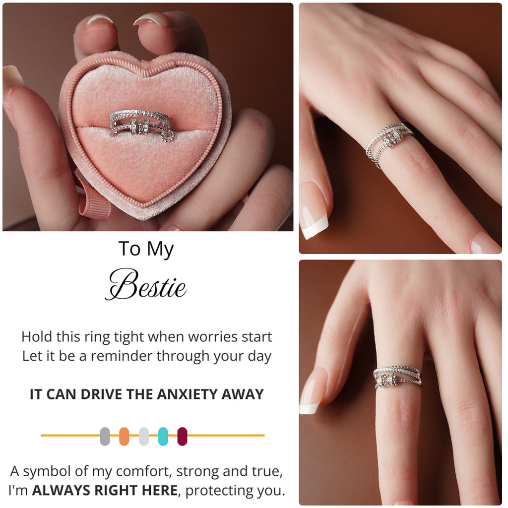 To My Best Friend - Tri Band Infinity Fidget Ring
