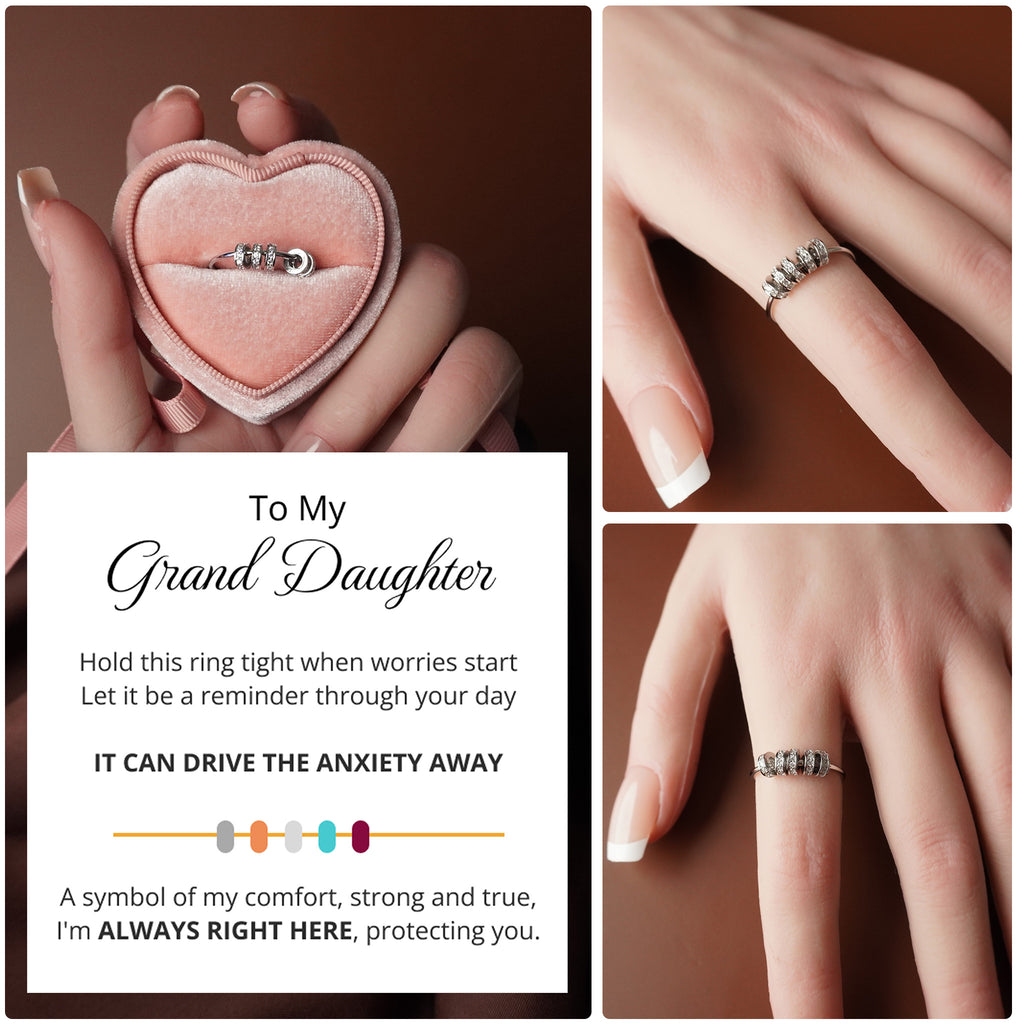 To My Grand Daughter - Dainty Fidget Ring