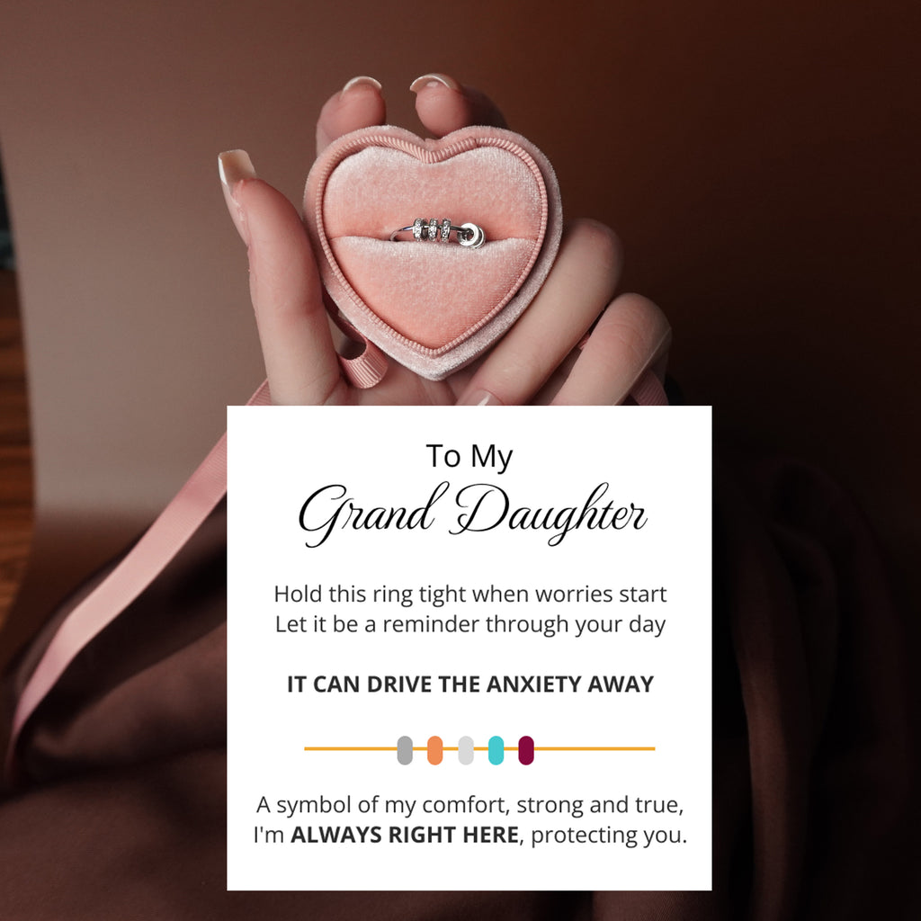 To My Grand Daughter - Dainty Fidget Ring