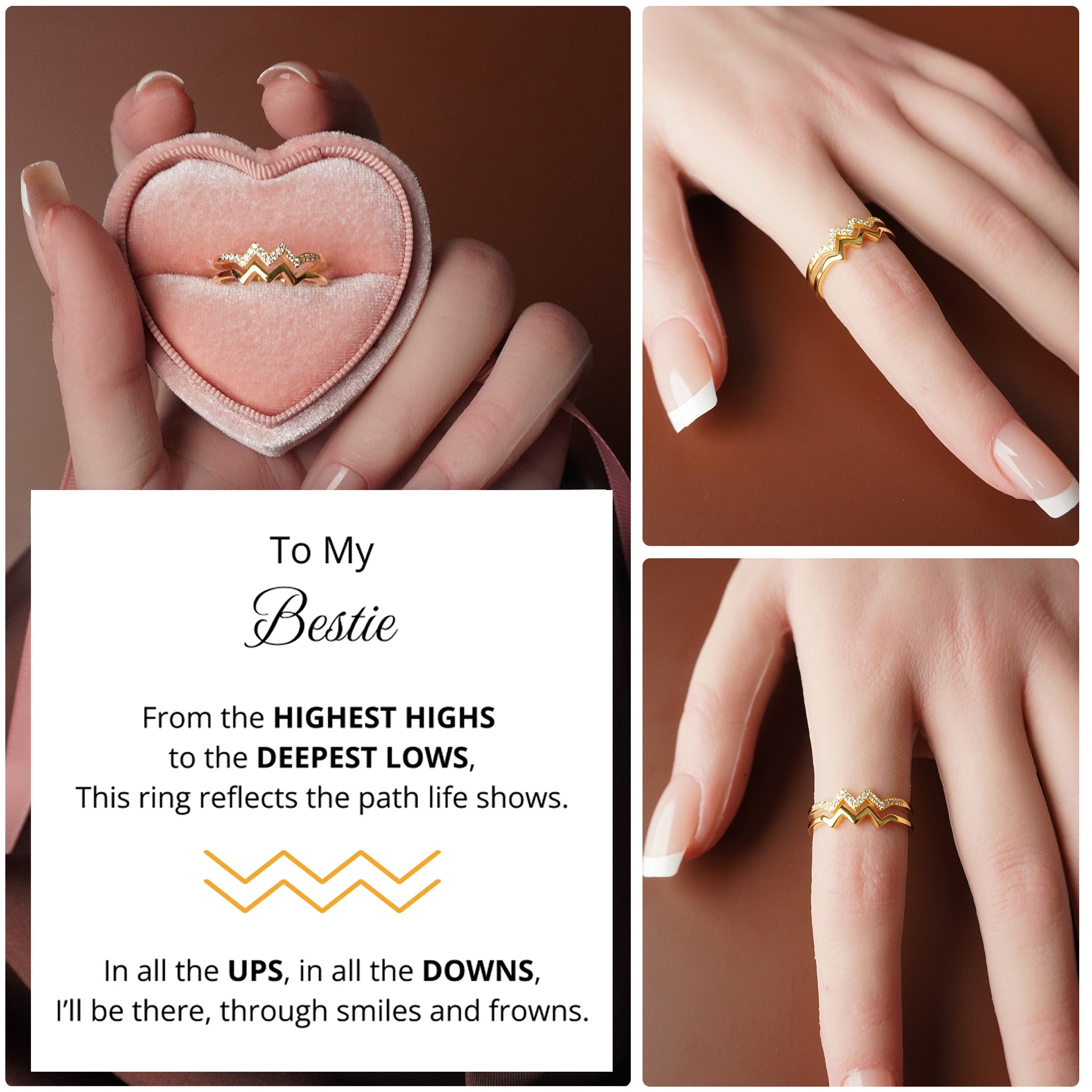 To My Best Friend - From The Highest Highs To The Deepest Lows Of Life Ring