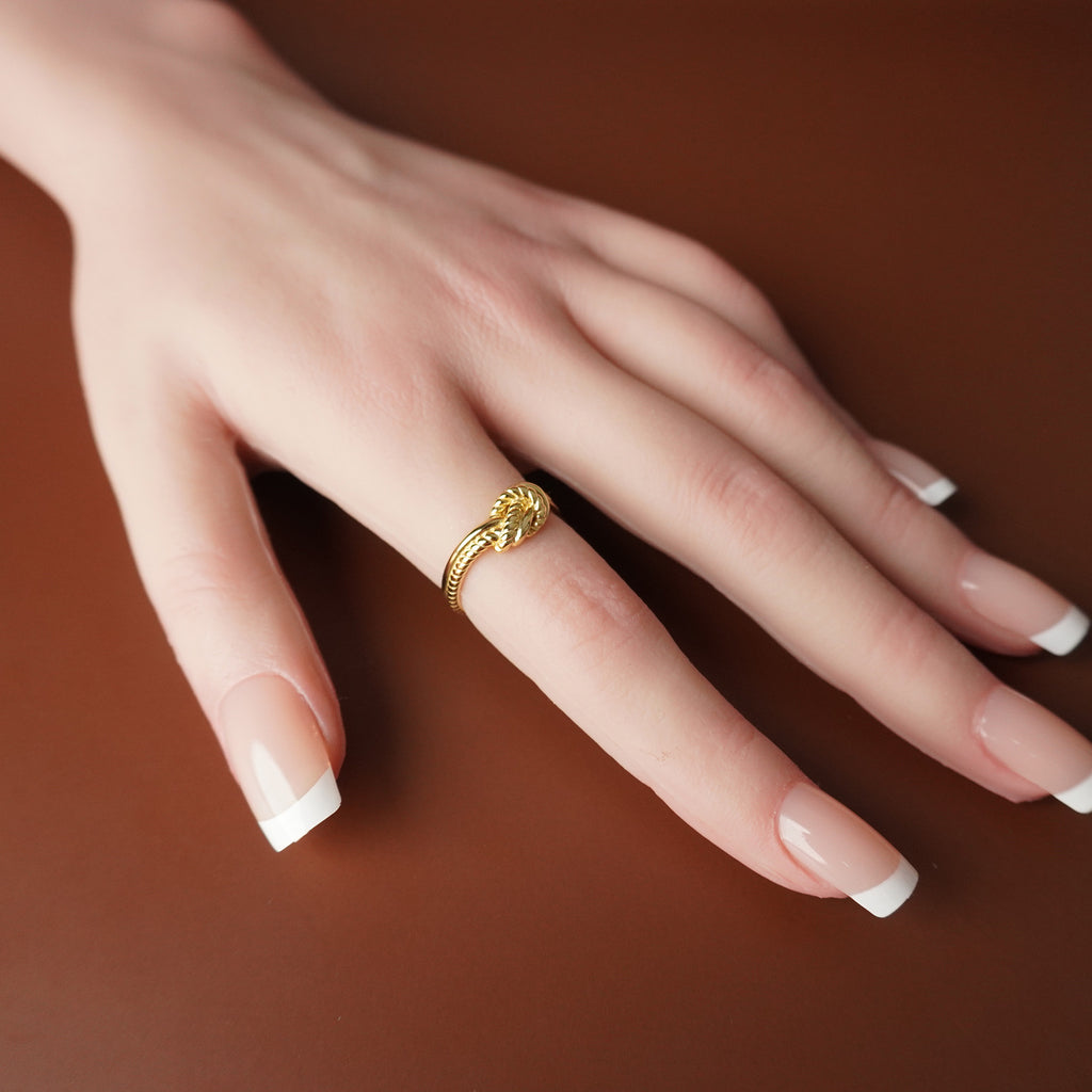 To My Grand Daughter - Eternal Bond Simple Hand Knot Ring
