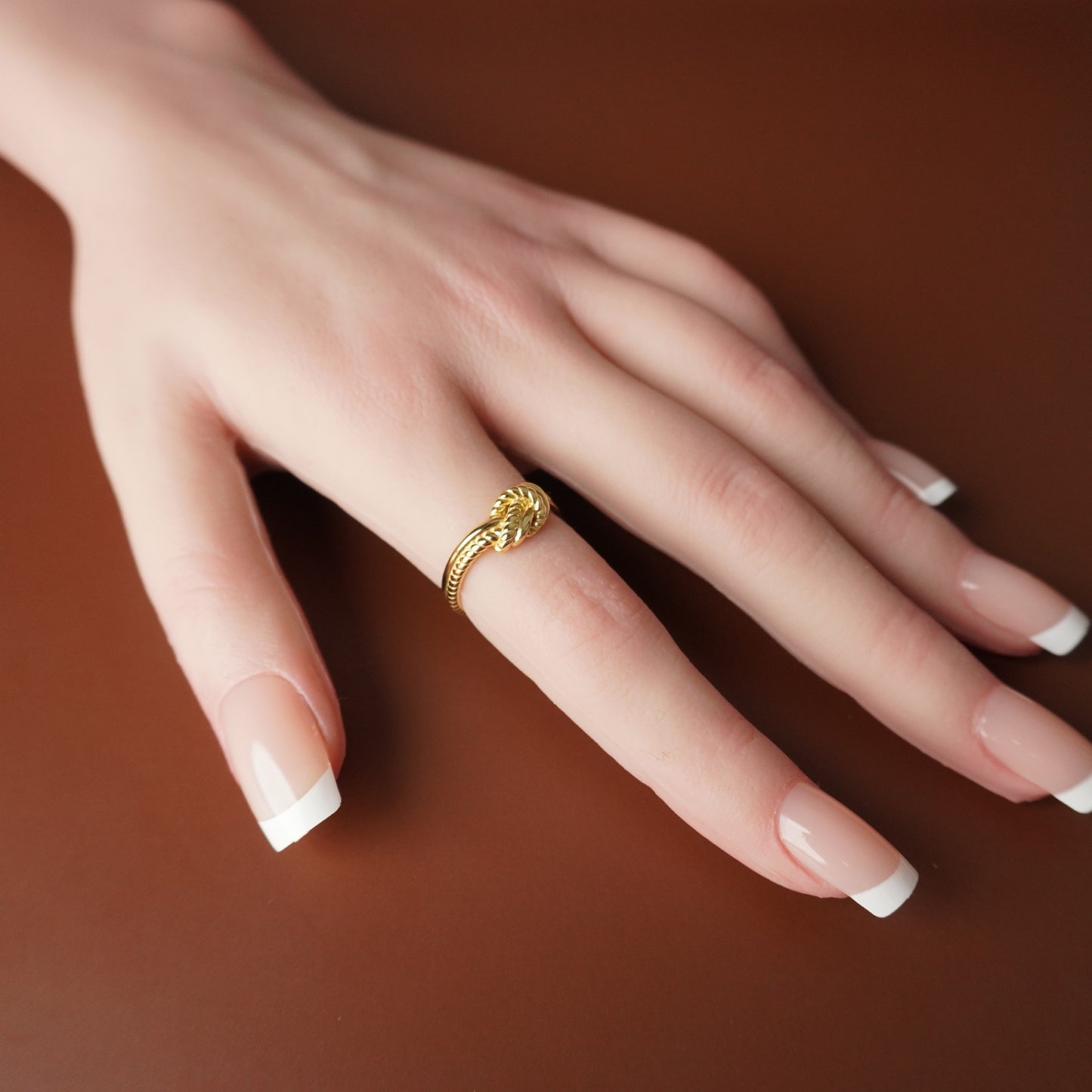 To My Best Friend - Eternal Bond Simple Hand Knot Ring