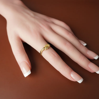 To My Best Friend - Eternal Bond Simple Hand Knot Ring