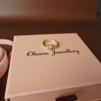 To My Best Friend - Eternal Bond Simple Hand Knot Ring