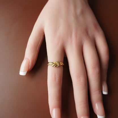 To My Best Friend - Eternal Bond Simple Hand Knot Ring