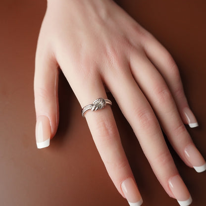 To My Best Friend - Eternal Bond Simple Hand Knot Ring