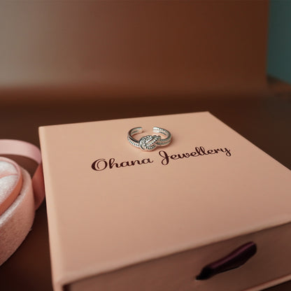 To My Best Friend - Eternal Bond Simple Hand Knot Ring