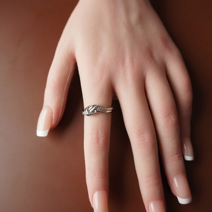 To My Best Friend - Eternal Bond Simple Hand Knot Ring