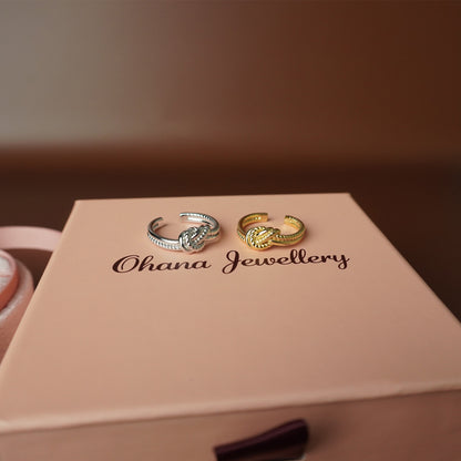 To My Best Friend - Eternal Bond Simple Hand Knot Ring