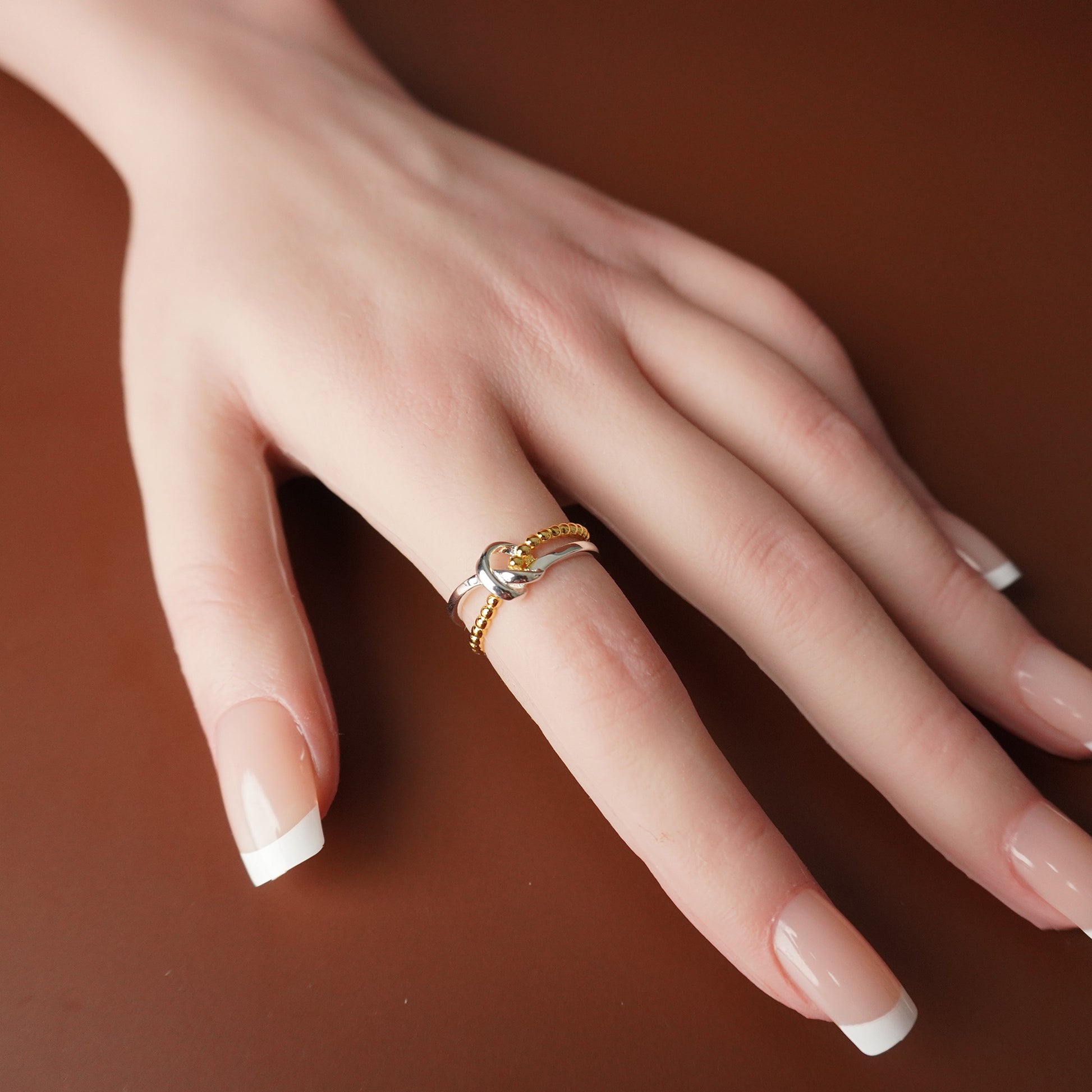 To My Grand Daughter - The Knot That Ties Us Together - Ring in Gold and Silver