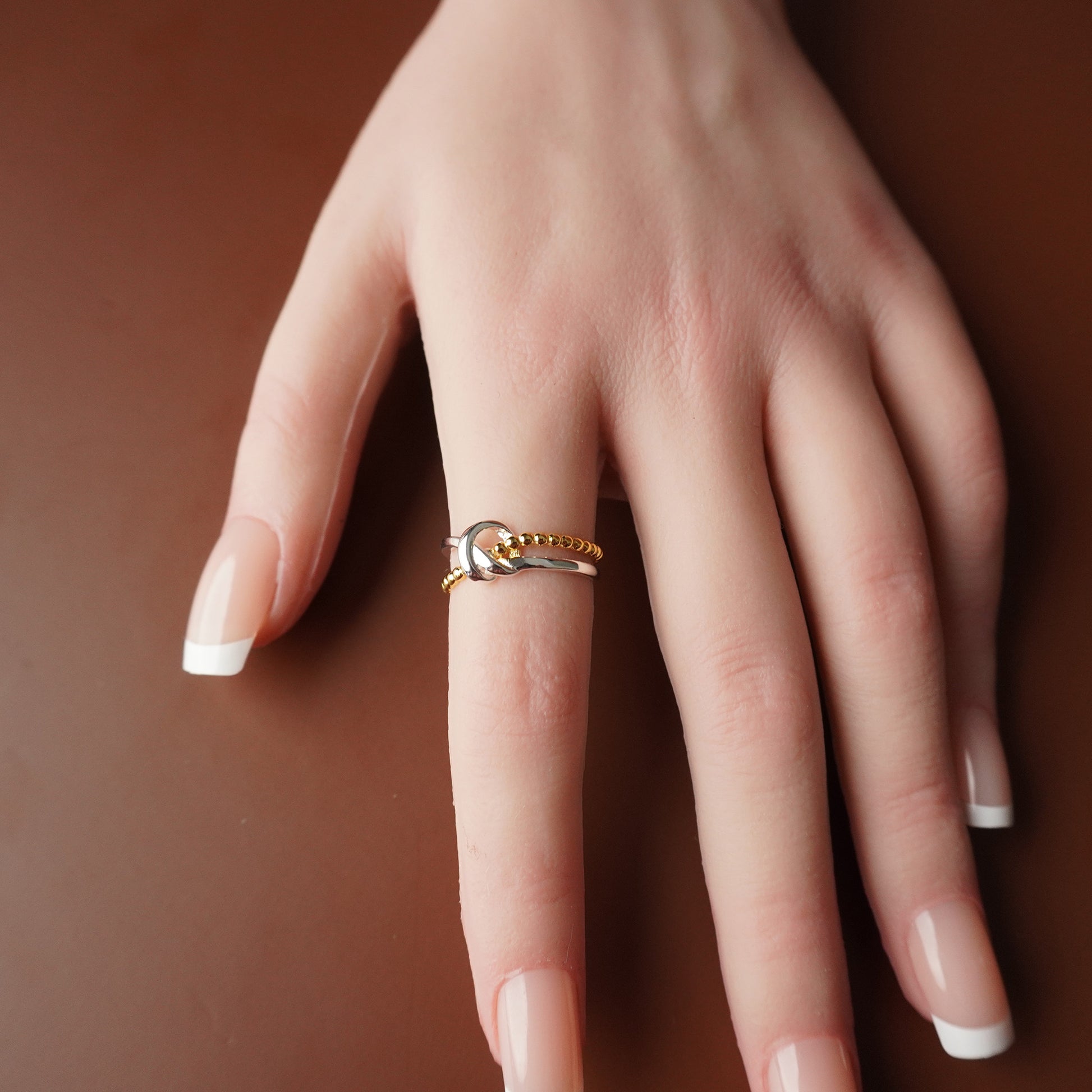 To My Grand Daughter - The Knot That Ties Us Together - Ring in Gold and Silver