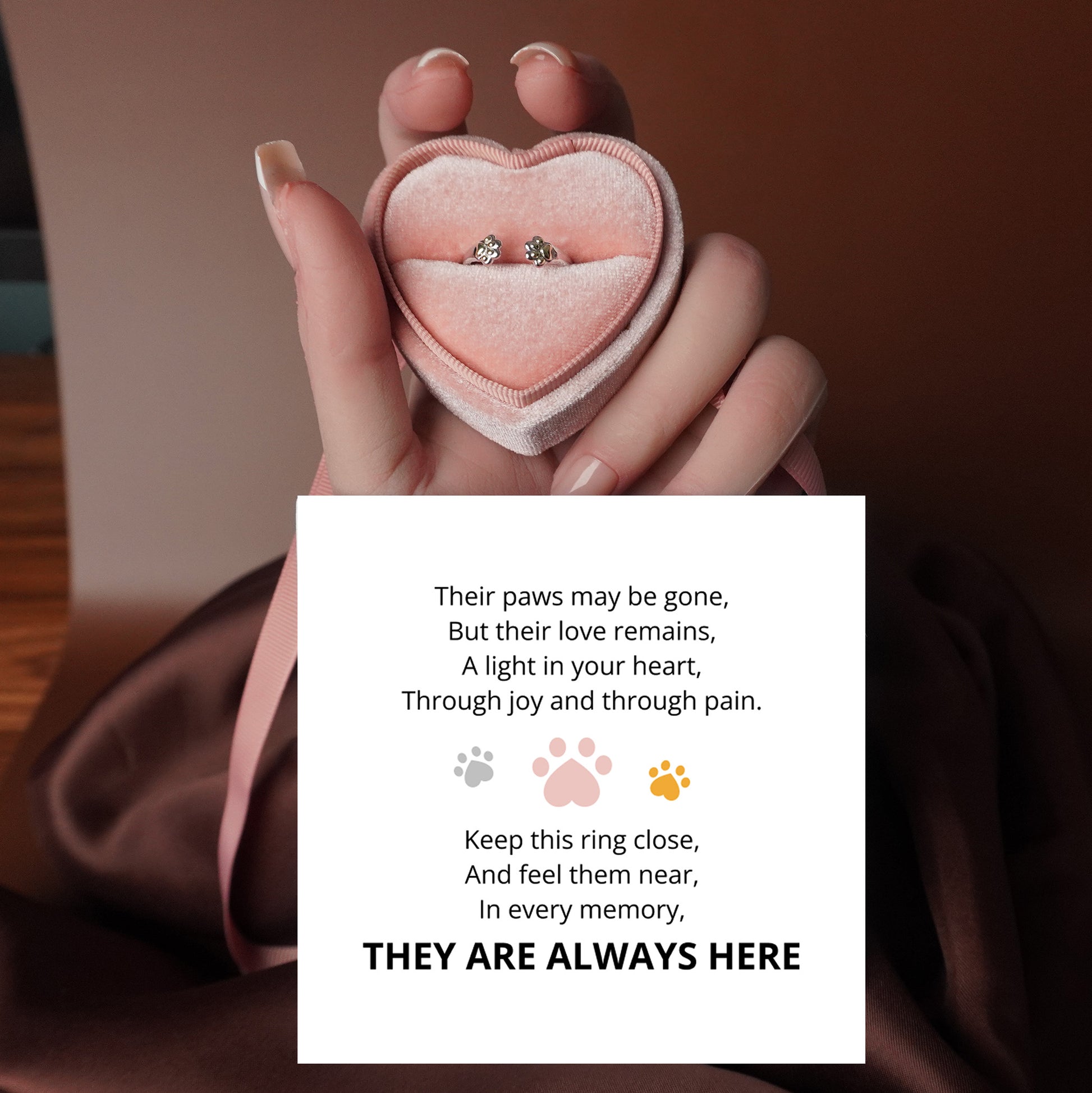 Eternal Paw Hug Ring