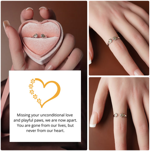 Unconditional Love - Paw Hug Ring