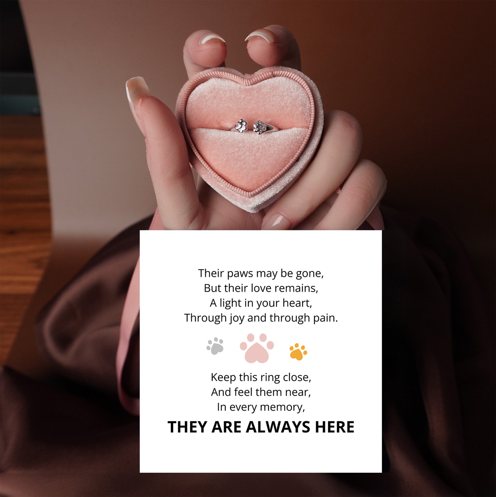 Eternal Paw Hug Ring