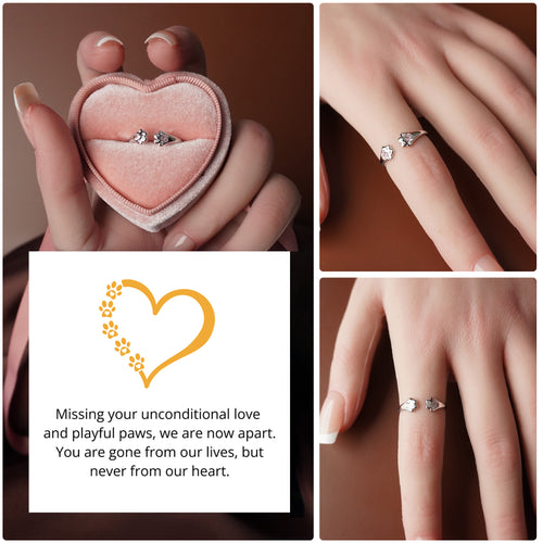 Unconditional Love - Paw Hug Ring