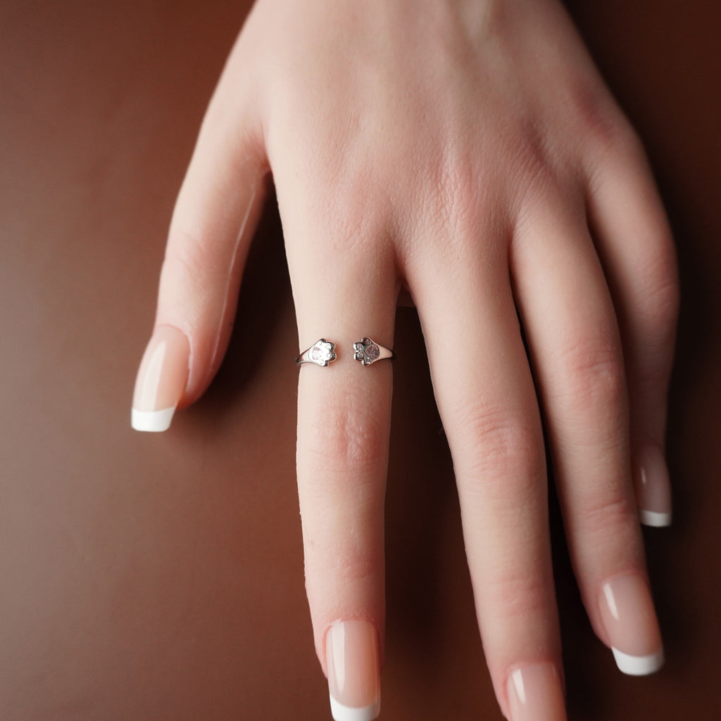 Eternal Paw Hug Ring