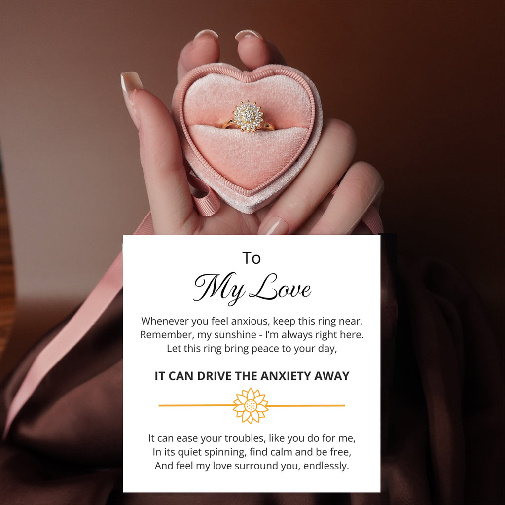 To My Love - You Are My Sunshine Fidget Ring