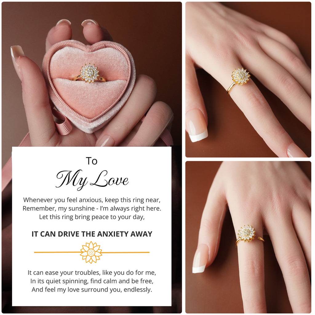 To My Love - You Are My Sunshine Fidget Ring
