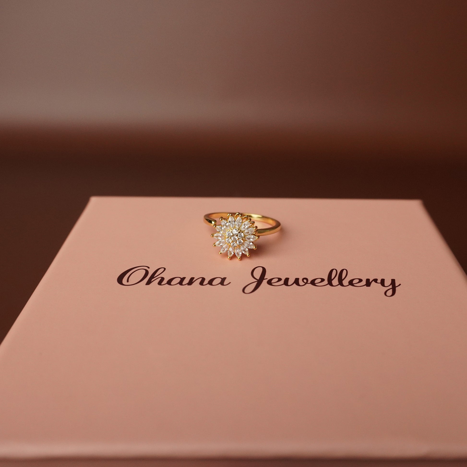 To My Grand Daughter - You Are My Sunshine Fidget Ring