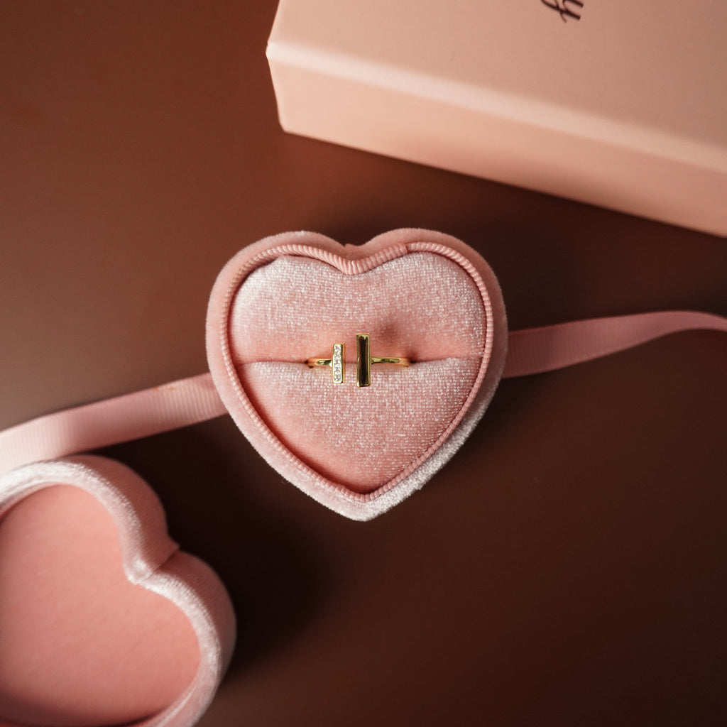 To My Grand Daughter - Through Thick and Thin Ring With Zirconia Stones