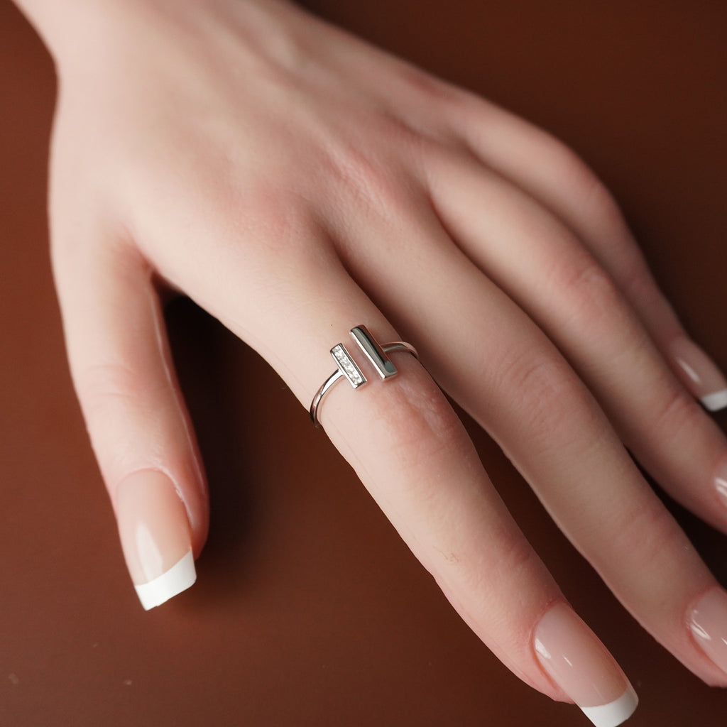 To My Grand Daughter - Through Thick and Thin Ring With Zirconia Stones
