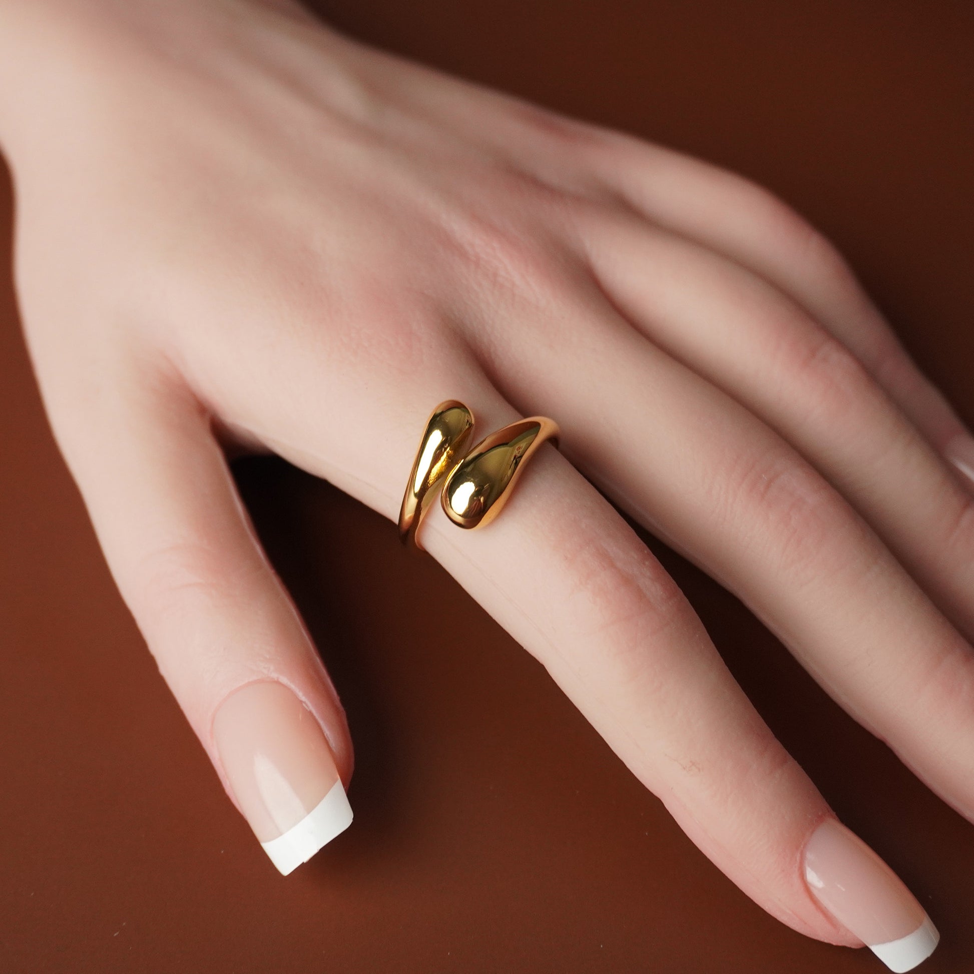 To My Grand Daughter - Through Thick and Thin Teardrop Ring