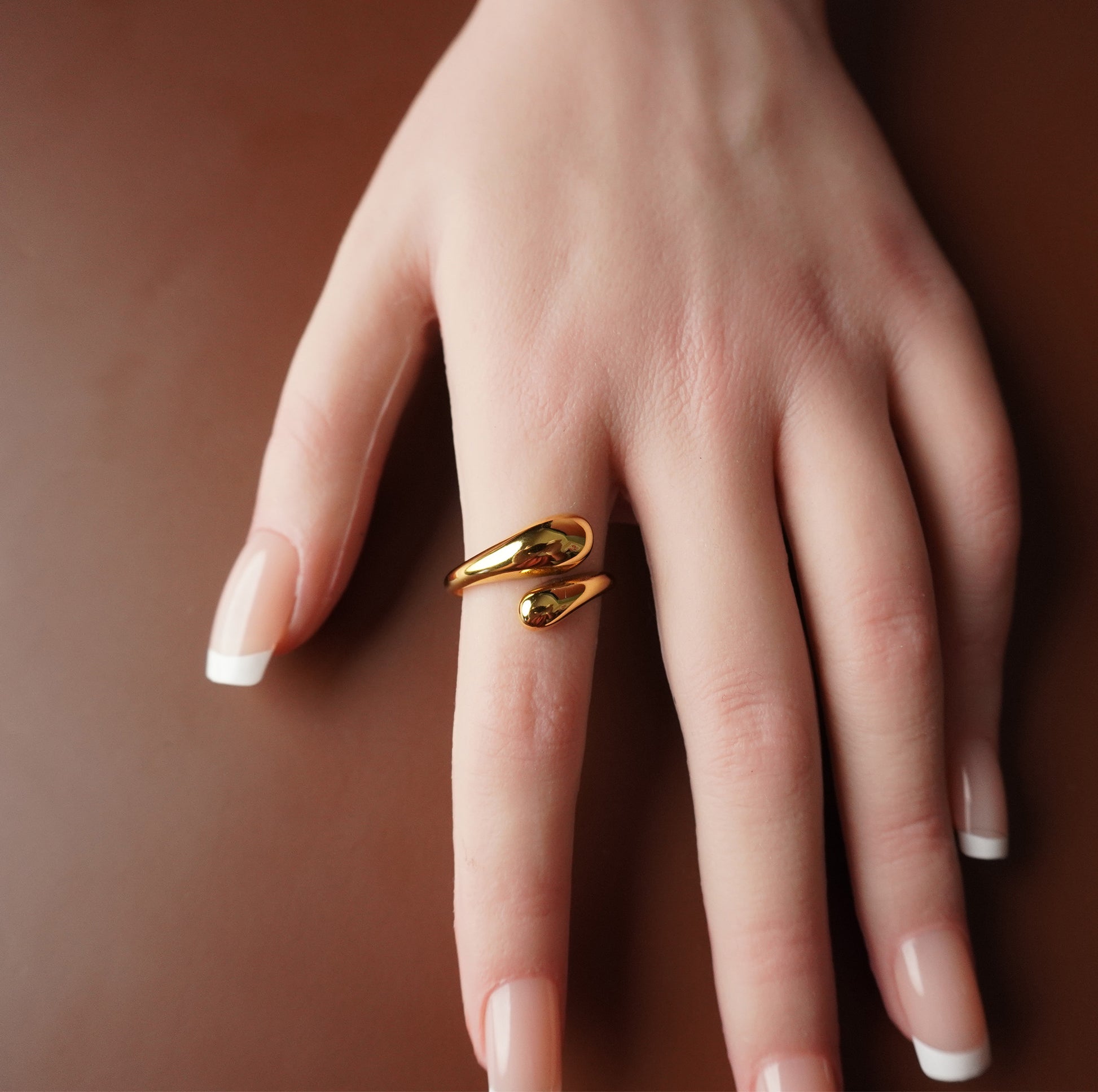 To My Grand Daughter - Through Thick and Thin Teardrop Ring