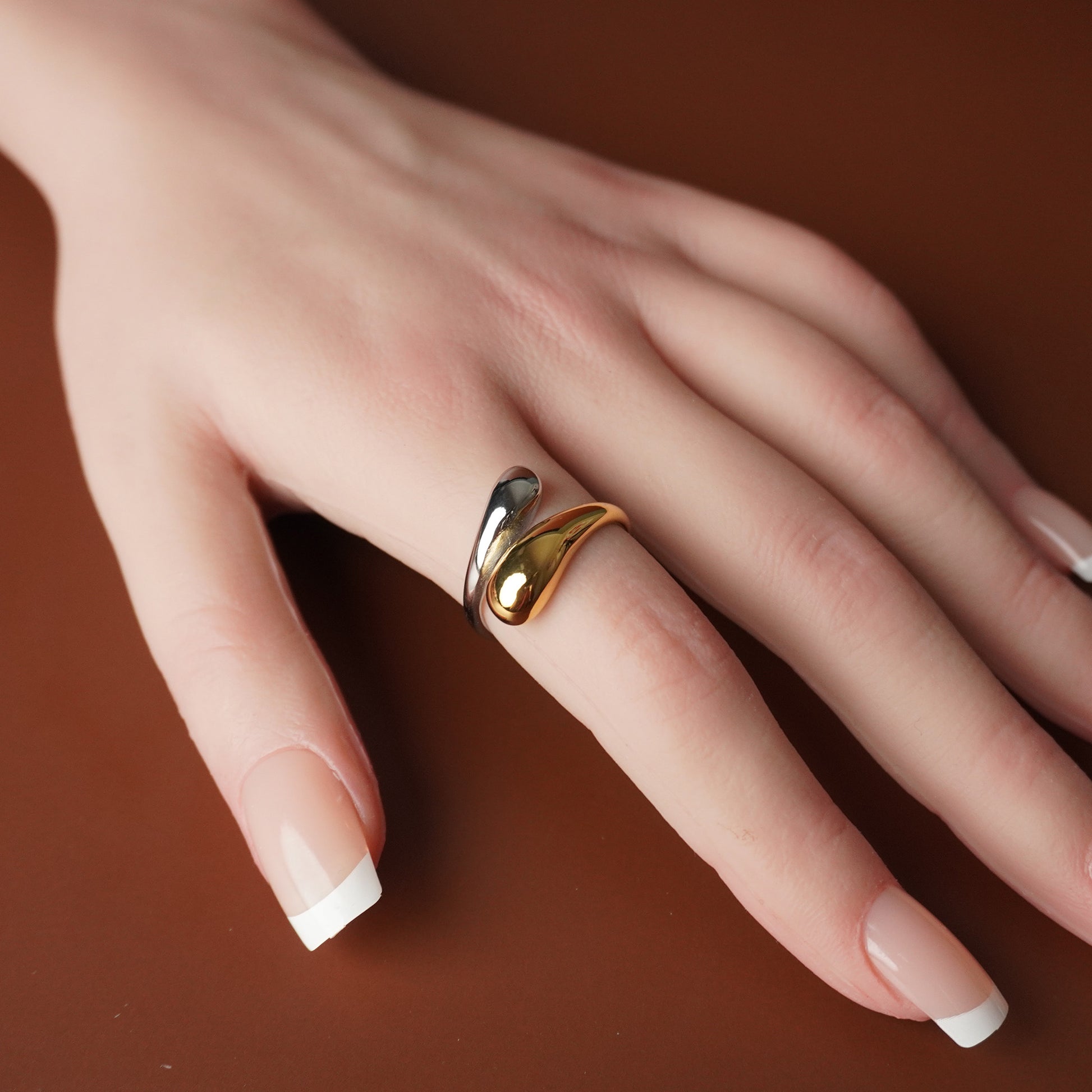To My Grand Daughter - Through Thick and Thin Teardrop Ring