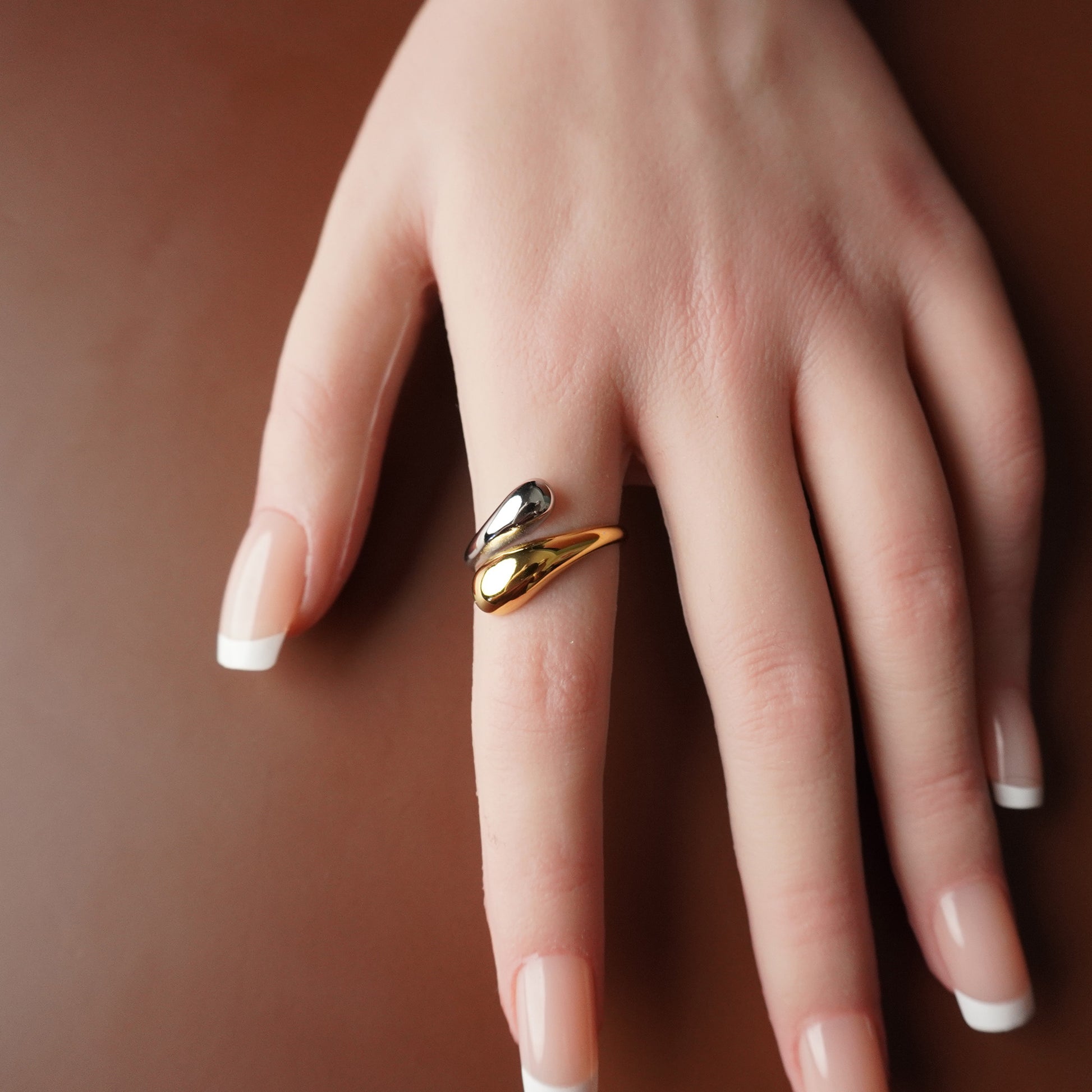 To My Grand Daughter - Through Thick and Thin Teardrop Ring
